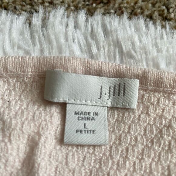 J. Jill Top Womens Size Large Petite Light Pink - Picture 5 of 6